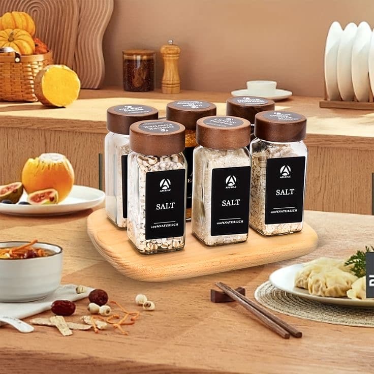 6PCS SPICE CANISTER SET