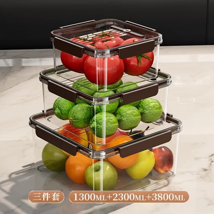 3PCS ACRYLIC FOOD STORAGE SET