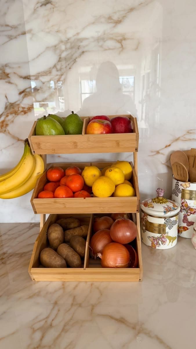3 TIER BAMBOO RACK